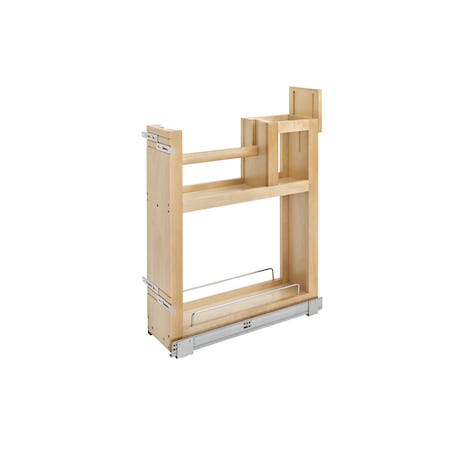 Rev-A-Shelf Maple Wood; Steel, Natural Maple, 6.69 in W, 26.91 in H, 21.75 in D 448PTH-BCSC-6C